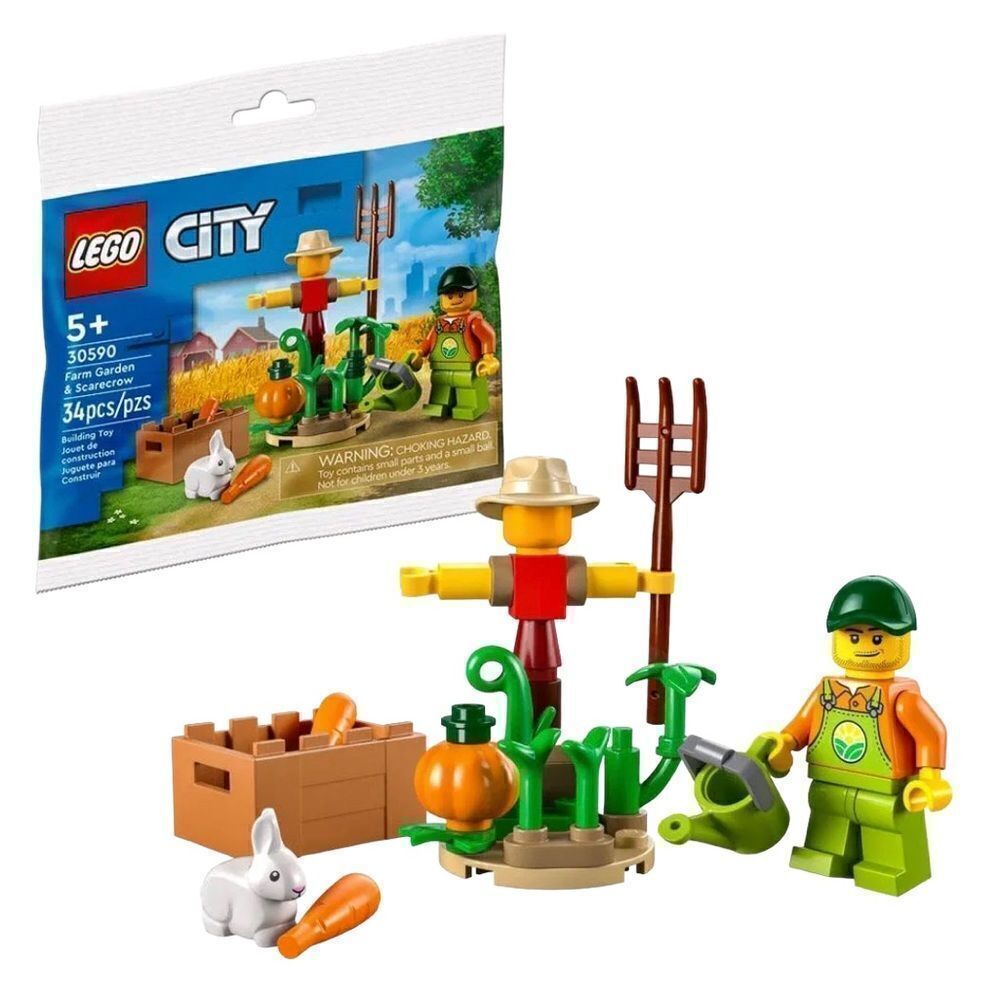 LEGO 30590 City Farm Garden & Scarecrow Polybag 34pcs New fall, Halloween Fall